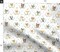 Woodland Animals Nursery Style Smaller Scale Deer Bear Fox Custom Printed Fabric by Spoonflower Various Fabrics by the Yard or Fat Quarter
